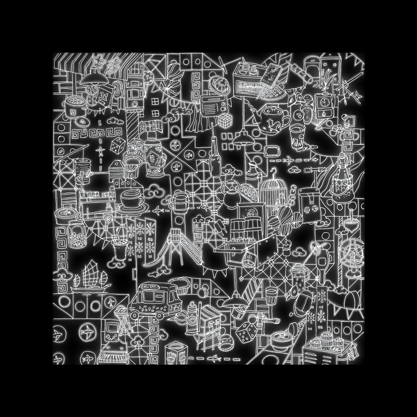 Neon Hong Kong (B&W Edition)
