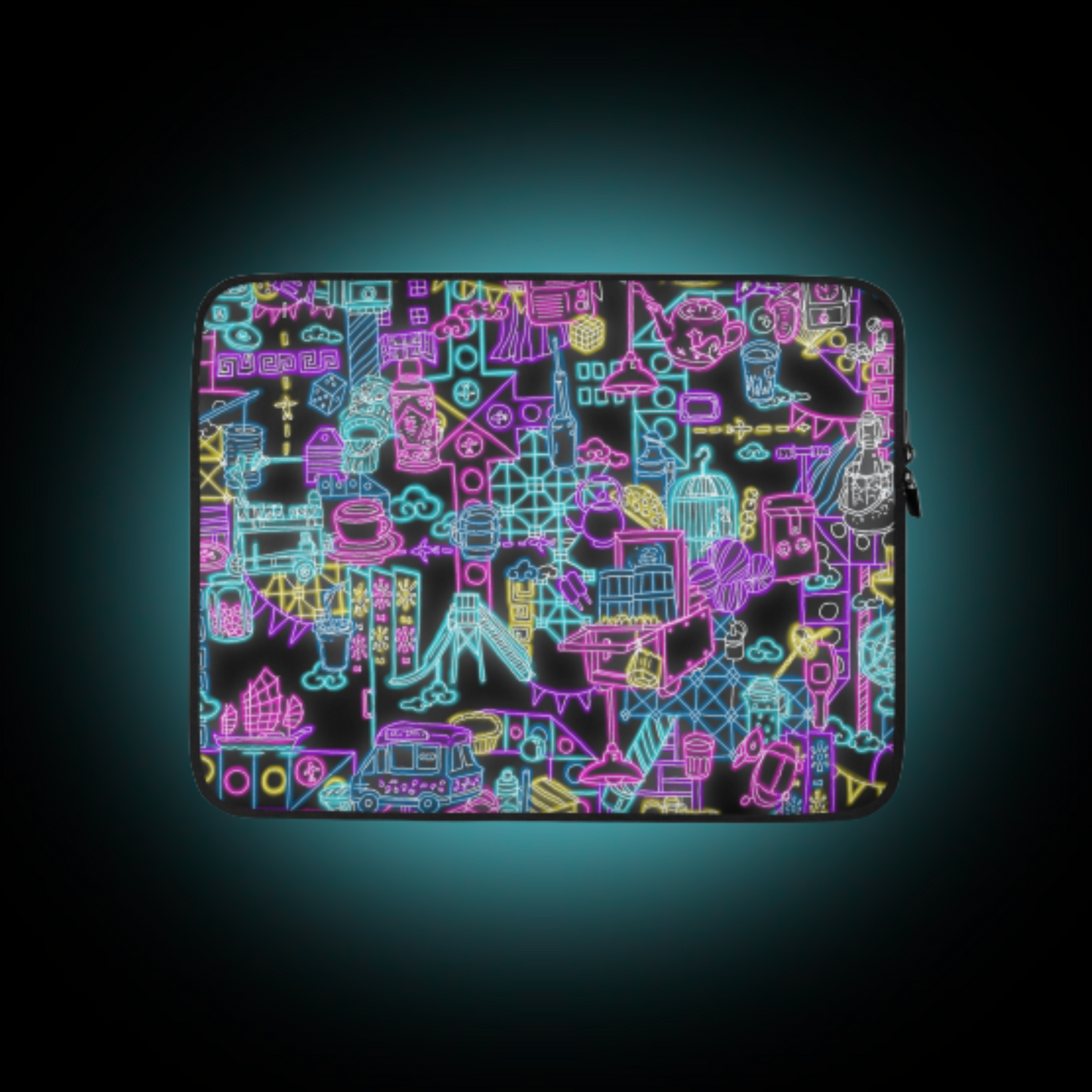 Neon Hong Kong Laptop Sleeve