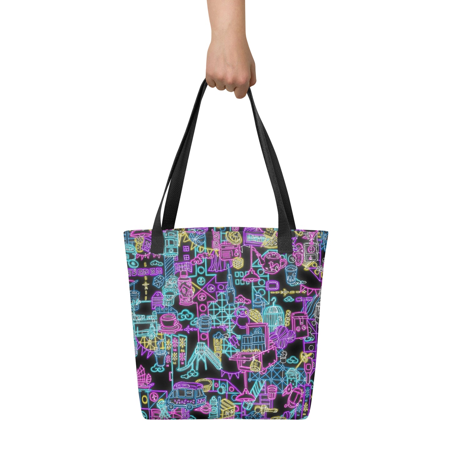 Neon Hong Kong Tote bag