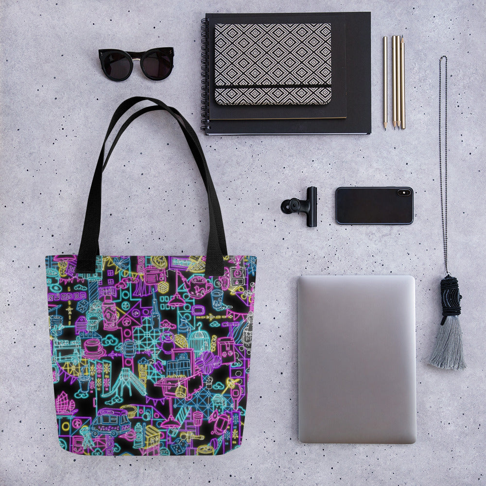Neon Hong Kong Tote bag