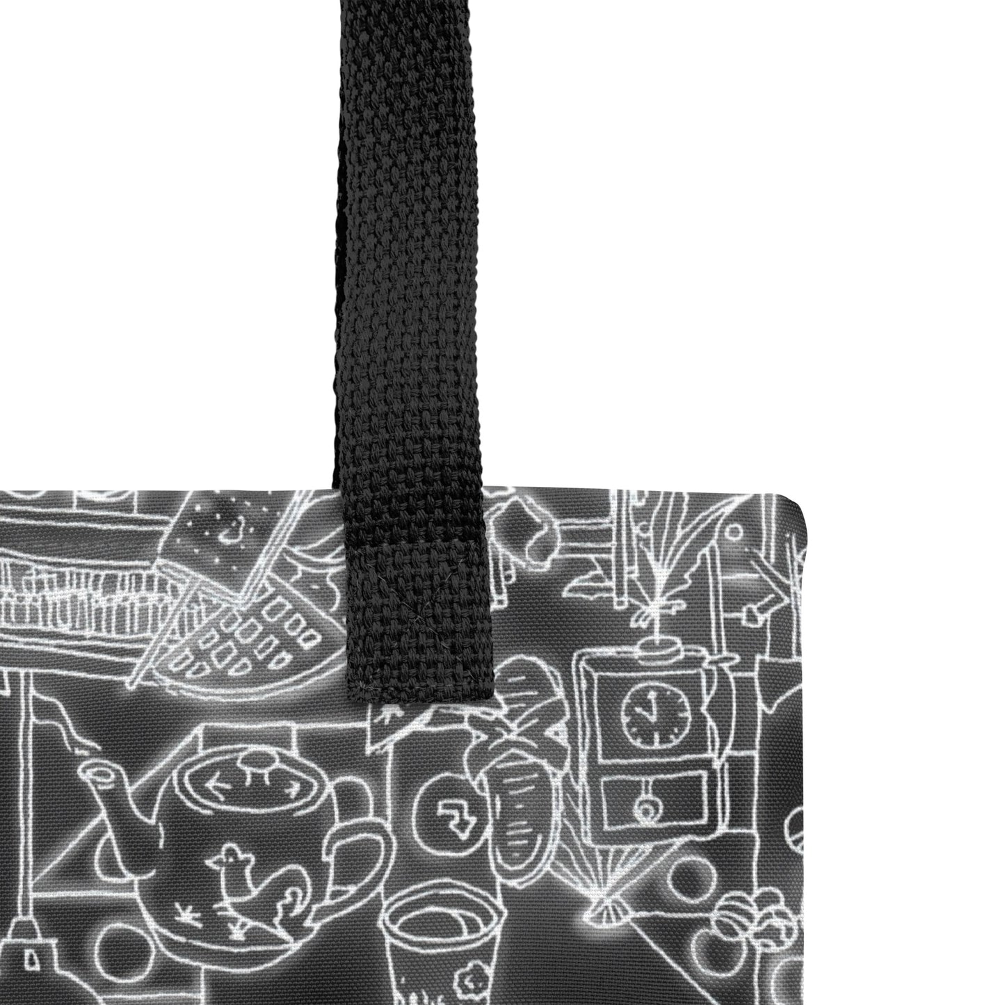 Neon Hong Kong (B&W Edition) Tote bag