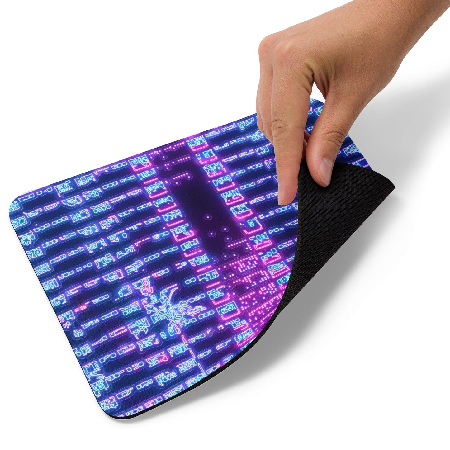 Neon Choi Hung Village Mouse Pad