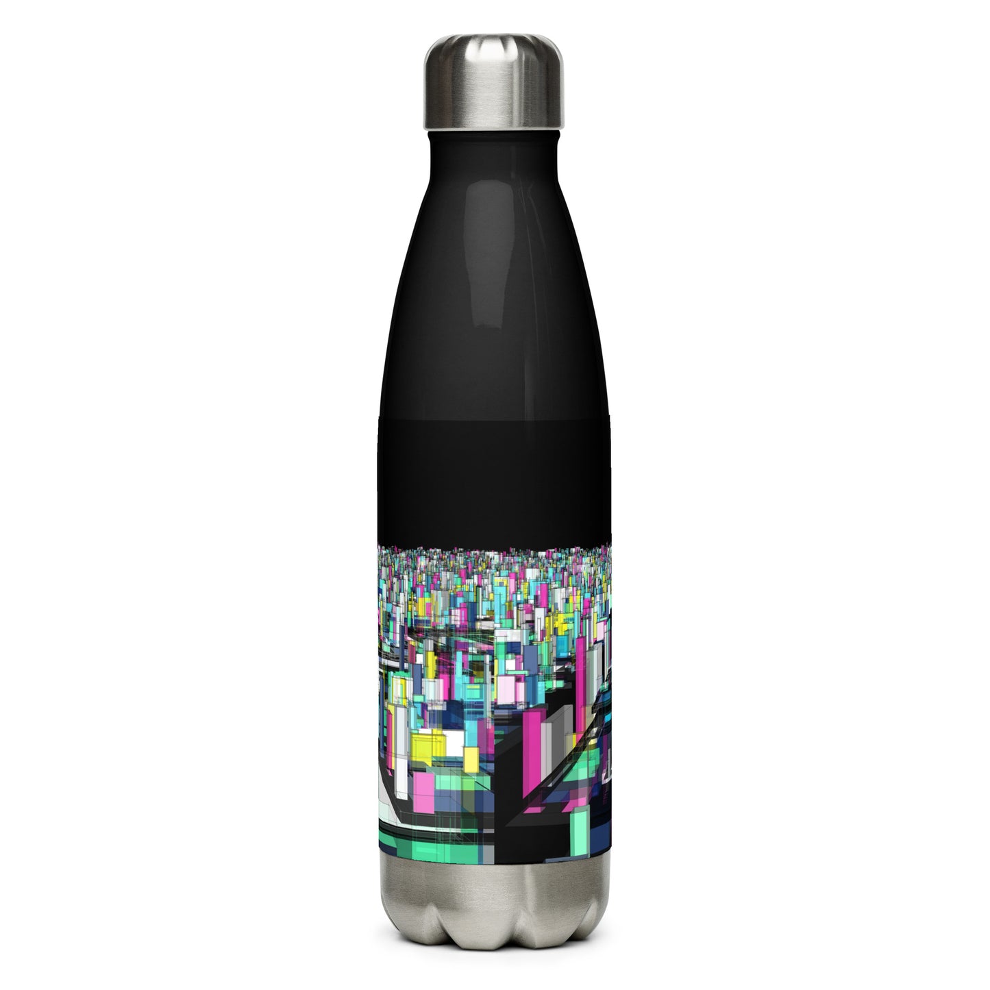 Urban City Black Stainless Steel Water Bottle
