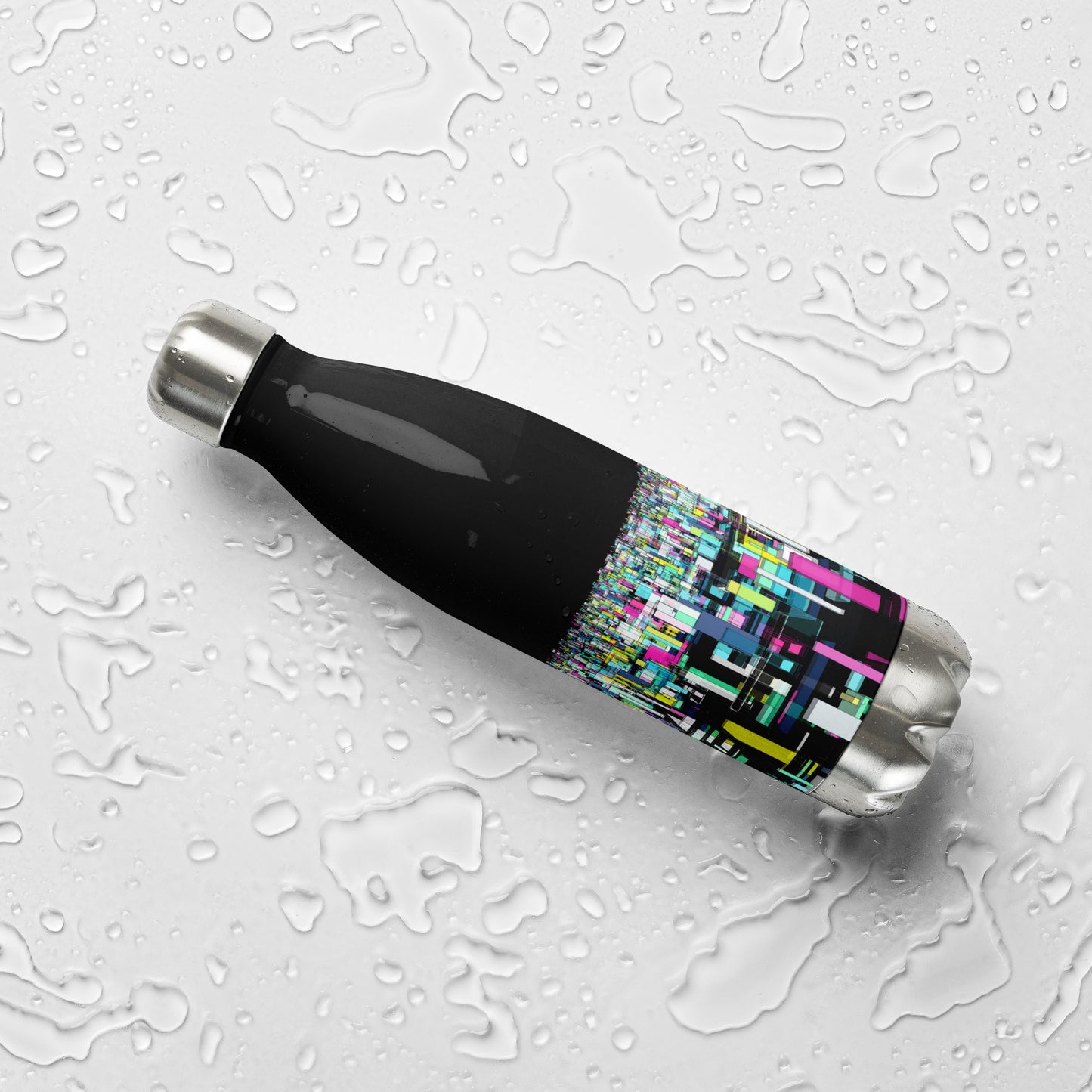 Urban City Black Stainless Steel Water Bottle