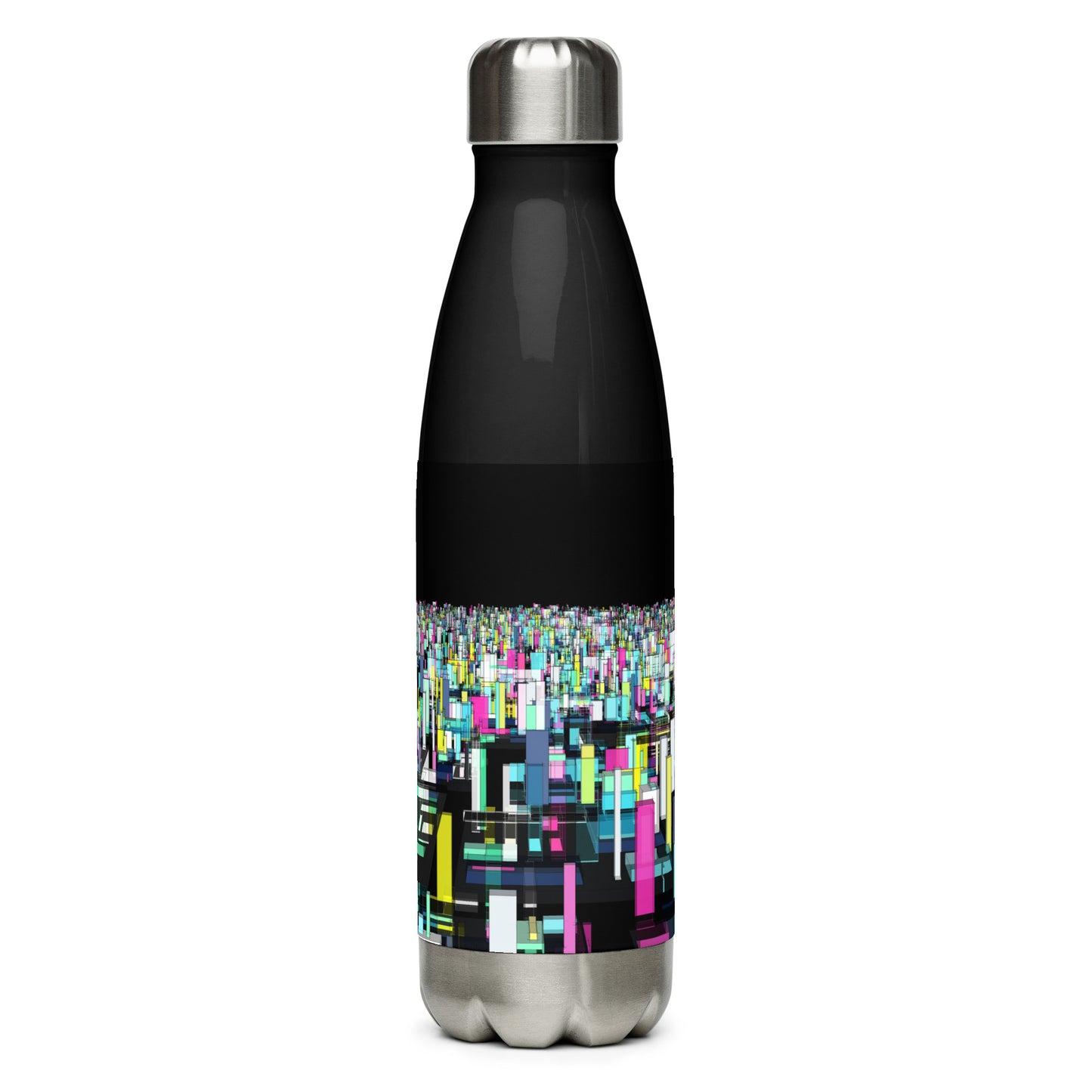 Urban City Black Stainless Steel Water Bottle