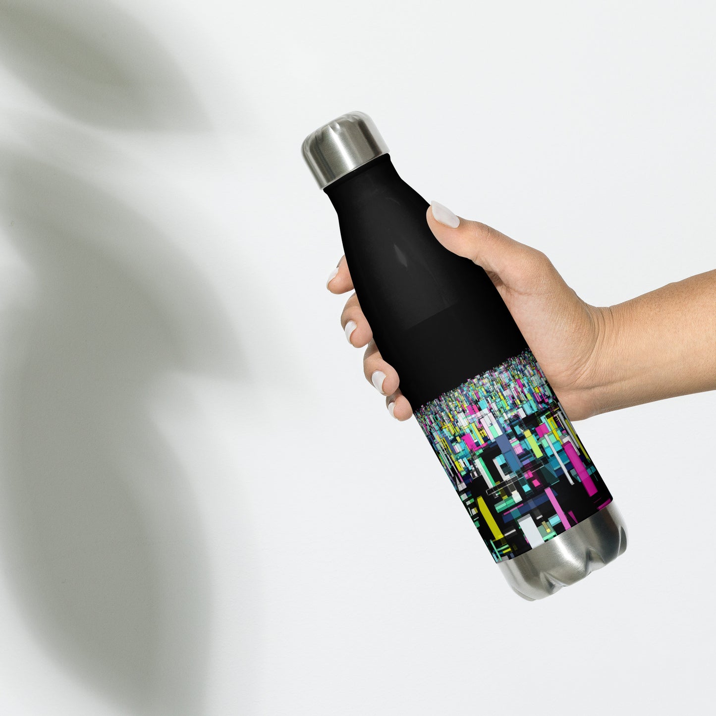 Urban City Black Stainless Steel Water Bottle