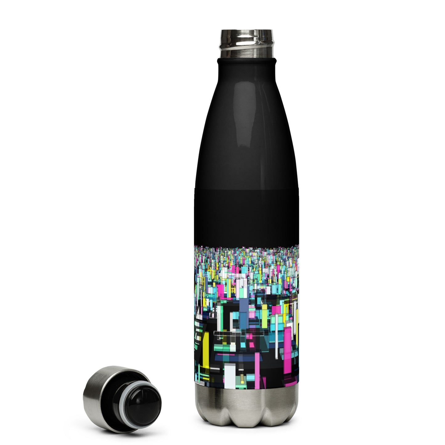 Urban City Black Stainless Steel Water Bottle