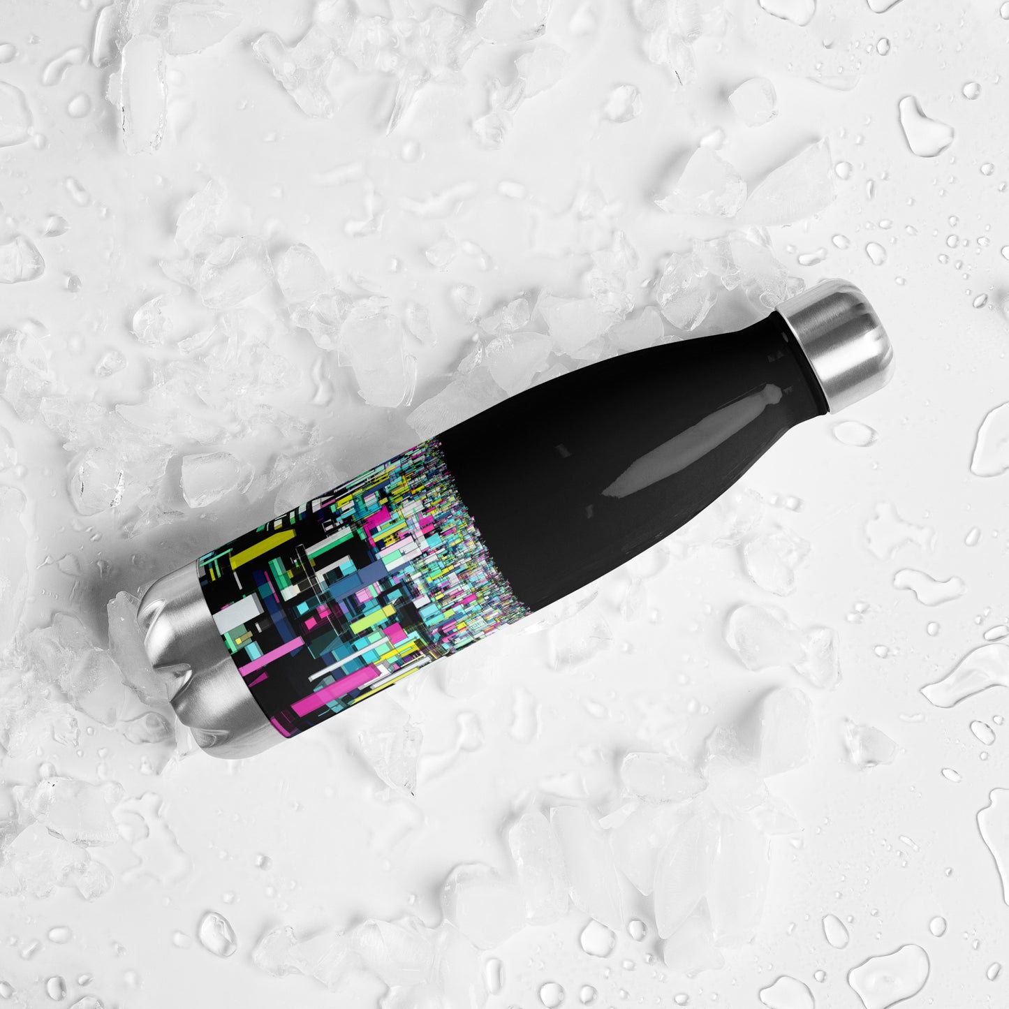 Urban City Black Stainless Steel Water Bottle