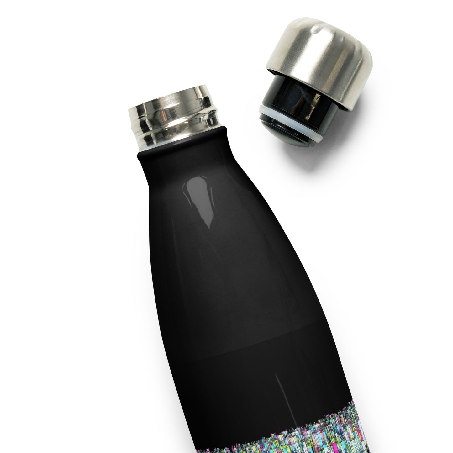 Urban City Black Stainless Steel Water Bottle