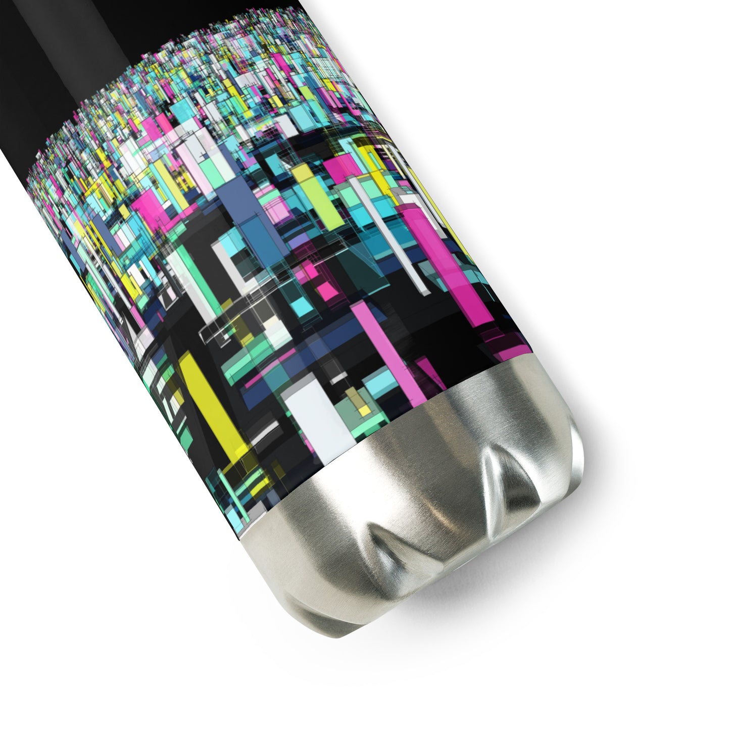 Urban City Black Stainless Steel Water Bottle
