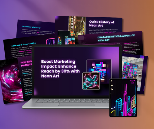 "Boost Marketing Impact: Enhance Reach by 30% with  Neon Art" Digital Booklet