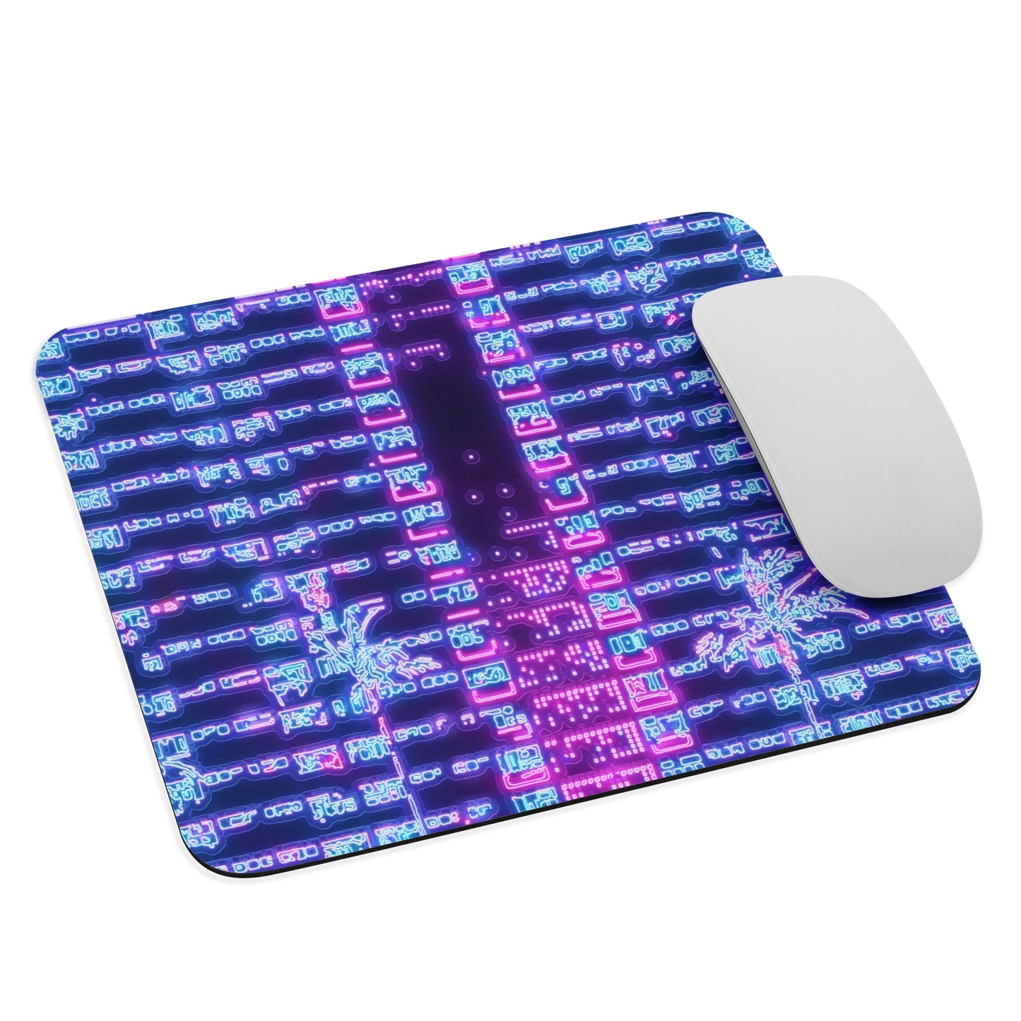 Neon Choi Hung Village Mouse Pad